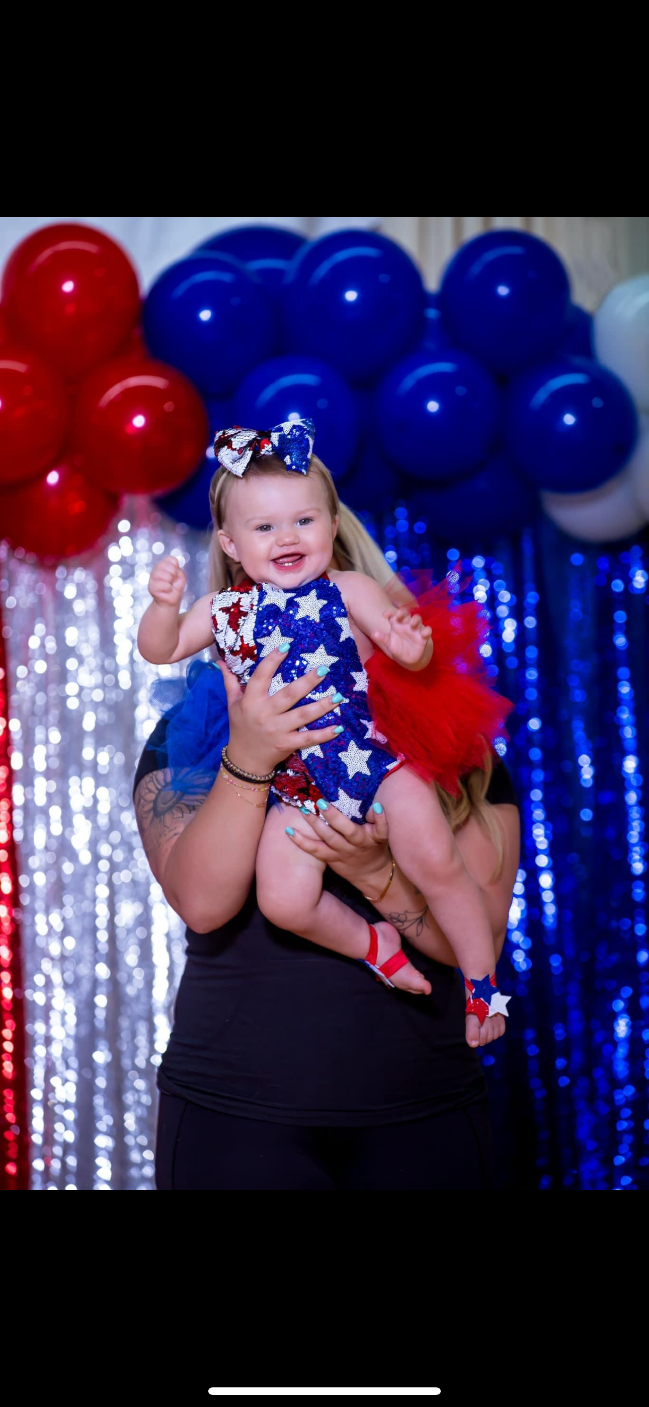 Red white and blue ooc 6- 12months